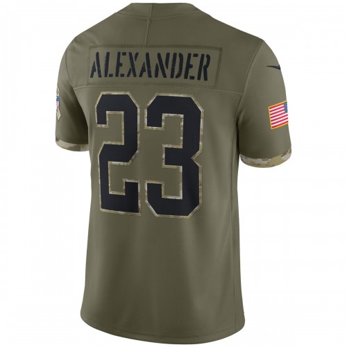 Jaire Alexander Green Bay Packers Nike 2022 Salute To Service Limited Jersey - Olive