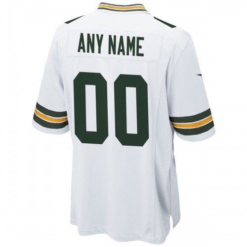 Green Bay Packers Nike Custom Game Jersey - White