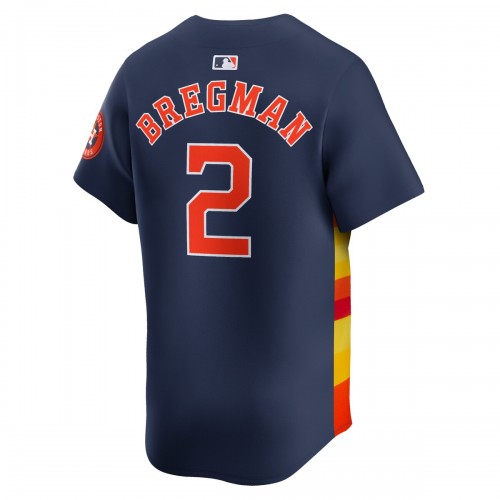 Alex Bregman Houston Astros Nike Alternate Limited Player Jersey – Navy