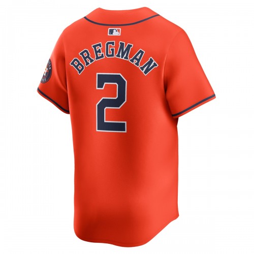 Alex Bregman Houston Astros Nike Alternate Limited Player Jersey – Orange