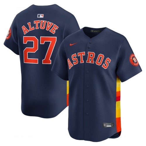 Jose Altuve Houston Astros Nike Alternate Limited Player Jersey – Navy