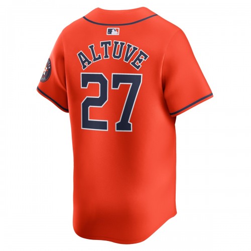 Jose Altuve Houston Astros Nike Alternate Limited Player Jersey – Orange