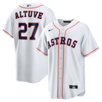 Jose Altuve Astros Men's Jersey White / Orange / Gray