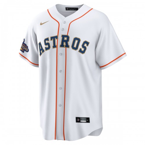 Jose Altuve Houston Astros Nike 2023 Gold Collection Replica Player Jersey - White/Gold