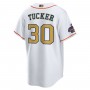 Kyle Tucker Houston Astros Nike 2023 Gold Collection Replica Player Jersey - White/Gold