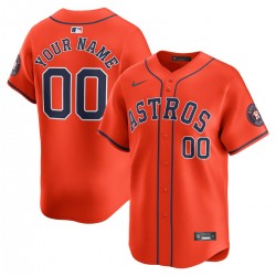Houston Astros Nike Alternate Limited Custom Jersey – Orange Houston Astros Nike Alternate Limited Custom Jersey – Orange