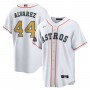Yordan Alvarez Houston Astros Nike 2023 Gold Collection Replica Player Jersey - White/Gold