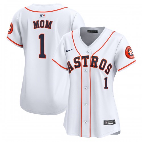 Houston Astros Nike Women's #1 Mom Home Limited Jersey - White