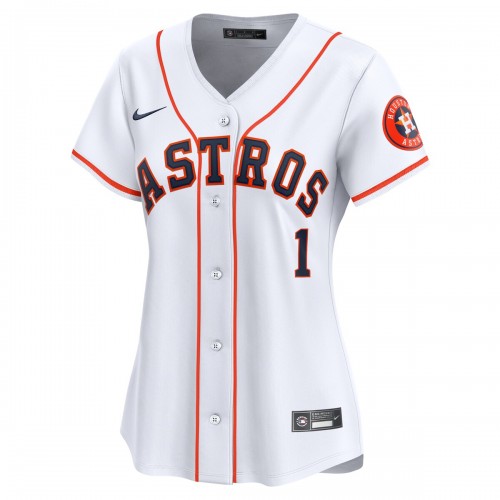 Houston Astros Nike Women's #1 Mom Home Limited Jersey - White