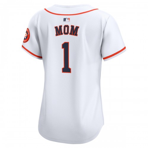 Houston Astros Nike Women's #1 Mom Home Limited Jersey - White