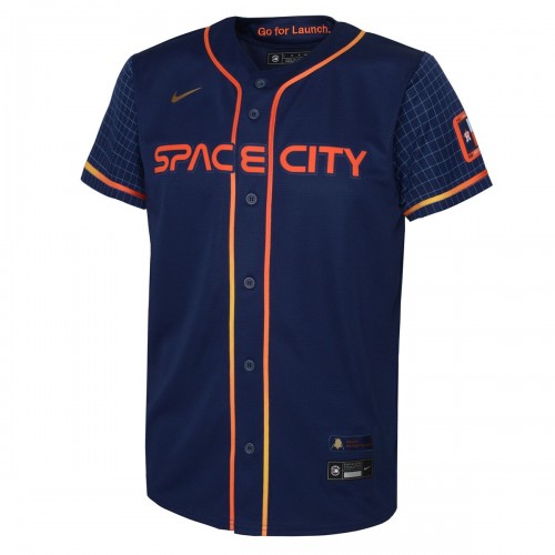 Houston Astros Nike Youth 2022 City Connect Replica Jersey - Navy