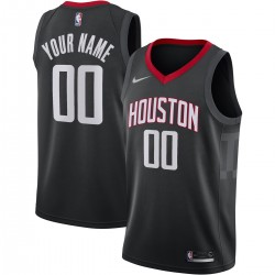 Houston Rockets Nike Swingman Custom Jersey Black - Statement Edition Houston Rockets Nike Swingman Custom Jersey Black - Statement Edition