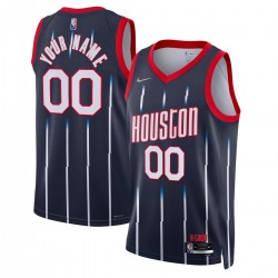 Houston Rockets Nike 2021/22 Swingman Custom Jersey - City Edition - Navy Houston Rockets Nike 2021/22 Swingman Custom Jersey - City Edition - Navy