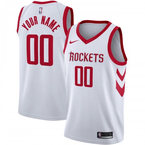 Houston Rockets Nike Swingman Custom Jersey - Association Edition - White