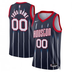 Houston Rockets Nike Unisex 2022/23 Swingman Custom Jersey - City Edition - Navy Houston Rockets Nike Unisex 2022/23 Swingman Custom Jersey - City Edition - Navy