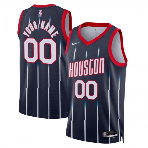 Houston Rockets Nike Unisex 2022/23 Swingman Custom Jersey - City Edition - Navy