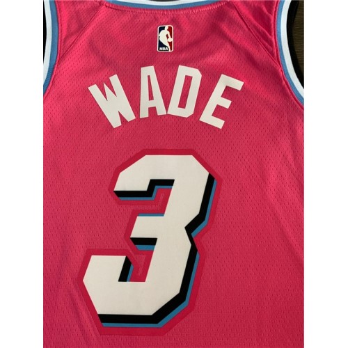 Men's Miami Heat Dwyane Wade #3 Pink 19-20 Swingman Jersey - City  Edition