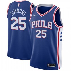 Men's Philadelphia 76ers Ben Simmons #25 Blue Swingman Jersey - Icon Edition Men's Philadelphia 76ers Ben Simmons #25 Blue Swingman Jersey - Icon Edition