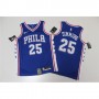 Men's Philadelphia 76ers Ben Simmons #25 Blue Swingman Jersey - Icon Edition