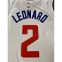 Men's LA Clippers Kawhi Leonard #2 White 19-20 Swingman Jersey - Association Edition