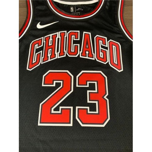 Men's Chicago Bulls Michael Jordan #23  Black Swingman Jersey