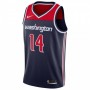 Men's Washington Wizards Ish Smith #14 Nike Navy Swingman Jersey - Statement Edition