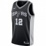 Men's San Antonio Spurs LaMarcus Aldridge #12 Nike Black 2020/21 Swingman Jersey - Icon Edition