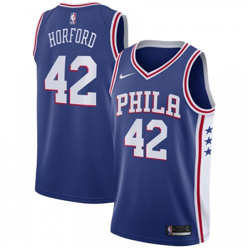 Men's Philadelphia 76ers Al Horford #42 Nike Royal 2019/20 Swingman Jersey - Icon Edition