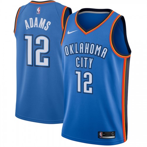 Men's Oklahoma City Thunder Steven Adams #12 Nike Blue Swingman Jersey - Icon Edition