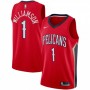 Men's New Orleans Pelicans Zion Williamson #1 Nike Red 19/20 Swingman Jersey - Statement Edition