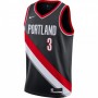 Men's Portland Trail Blazers C.J. McCollum #3 Nike Black 2020/21 Swingman Jersey - Icon Edition