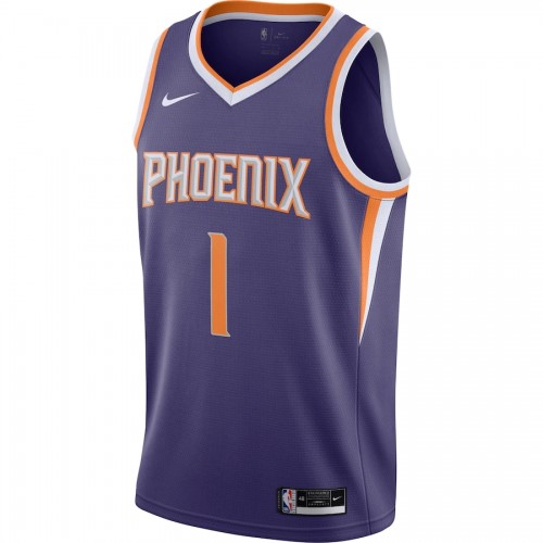 Men's Phoenix Suns Devin Booker #1 Nike Purple 2020/21 Swingman Jersey - Icon Edition