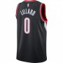 Men's Portland Trail Blazers Damian Lillard #0 Nike Black 2020/21 Swingman Jersey – Icon Edition