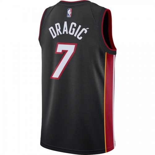 Men's Miami Heat Goran Dragic #7 Nike Black Swingman Jersey - Icon Edition