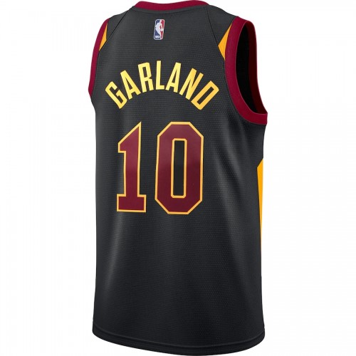 Men's Cleveland Cavaliers Darius Garland #10 Nike Black Swingman Jersey - Statement Edition