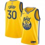 Men's Golden State Warriors Stephen Curry #30 Nike Gold Finished Swingman Jersey - Statement Edition