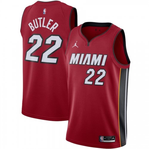 Men's Miami Heat Jimmy Butler Jordan Red 2020/21 Swingman Jersey - Statement Edition