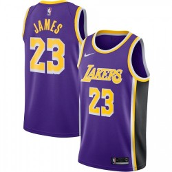 Men's Los Angeles Lakers LeBron James #23 Purple Swingman Jersey - Statement Edition Men's Los Angeles Lakers LeBron James #23 Purple Swingman Jersey - Statement Edition