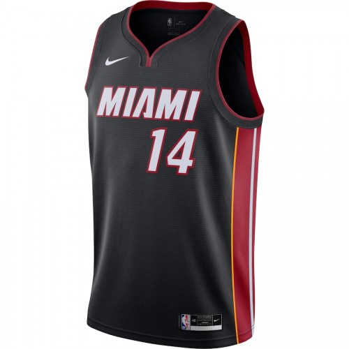 Men's Miami Heat Tyler Herro #14 Nike Black 202021 Swingman Jersey - Icon Edition