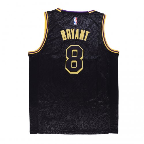 Men's Los Angeles Lakers Kobe Bryant #8 Black Swingman Jersey - City Edition