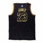 Men's Los Angeles Lakers LeBron James #23 Black  Swingman Jersey - City Edition