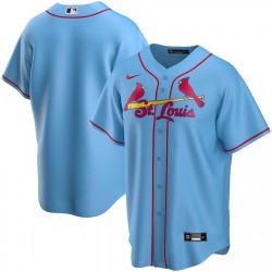 Men's St. Louis Cardinals Nike Light Blue Alternate 2020 Blank Jersey Men's St. Louis Cardinals Nike Light Blue Alternate 2020 Blank Jersey
