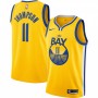 Men's Golden State Warriors Klay Thompson #11 Nike Gold Finished Swingman Jersey - Statement Edition