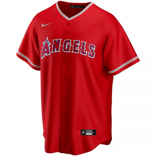 Men's Los Angeles Angels Nike Scarlet 2020 Alternate Custom Jersey