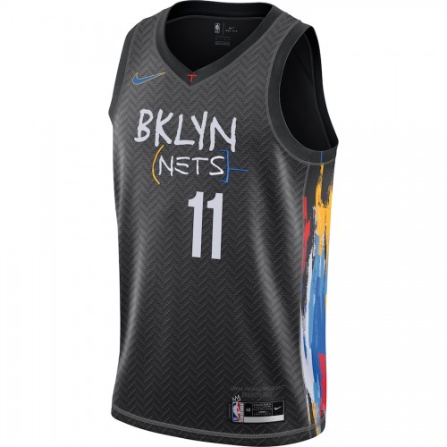 Men's Brooklyn Nets Kyrie Irving #11 Nike Black 2020/21 Swingman Player Jersey – City Edition
