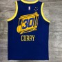 Men's Golden State Warriors Stephen Curry #30 Nike Royal Hardwood Classics 2020/21 Swingman Jersey- Classic Edition