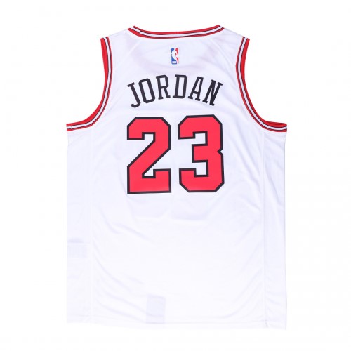 Men's Chicago Bulls Michael Jordan #23 White Replica Swingman Jersey - Association Edition
