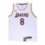 Men's Los Angeles Lakers Kobe Bryant #8 White Swingman Jersey - Association Edition