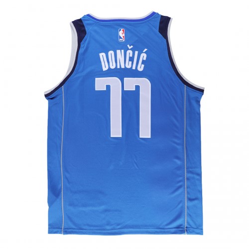 Men's Dallas Mavericks Luka Doncic #77 Nike Royal 2020/21 Swingman Jersey - Icon Edition