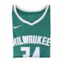 Men's Milwaukee Bucks Giannis Antetokounmpo #34 Green Swingman Jersey - Icon Edition
